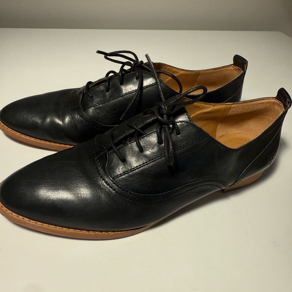 Wowen's Frye Black Leather Oxford Shoes Size 11B
